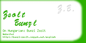 zsolt bunzl business card